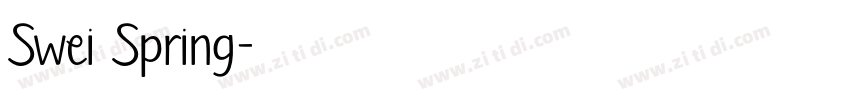 Swei Spring字体转换